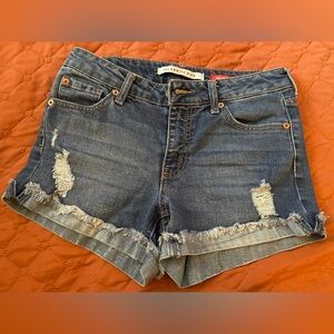 Frayed Denim Shorts